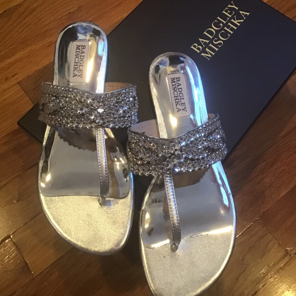 Badgley Mischka Embellished Sandals